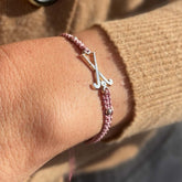 HOCKEY - pulsera palos hockey plata 17mm